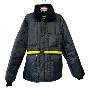 Samco Freezerwear Freezer Jacket Workwear Insulated Reflective Industrial Coat L